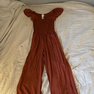 Jessica Simpson Terracotta Jumpsuit